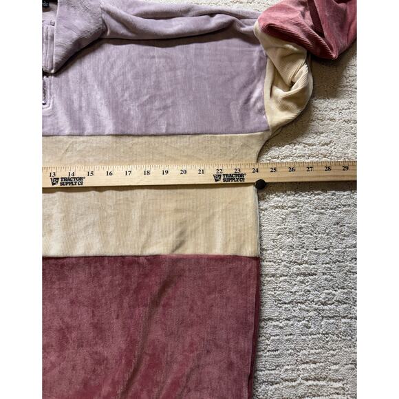 Staccato Pullover Sweater Womens Large Multicolor Striped L/S Casual 1/4 ZIP - Picture 7 of 7